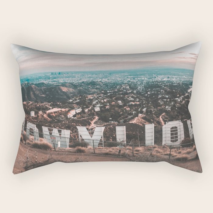 Hollywood Sign Rectangular Pillow Gallery Image 1