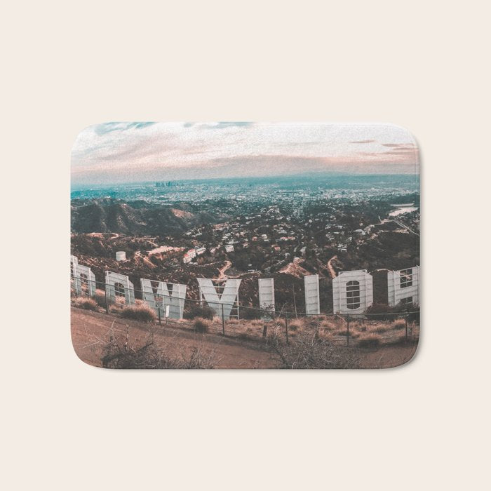 Hollywood Sign Bath Mat Gallery Image 1