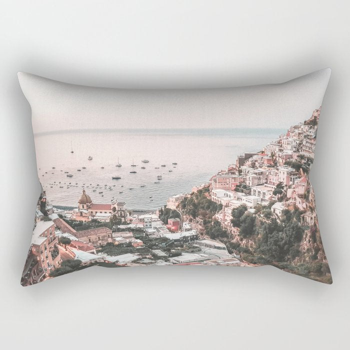 Italy Coast Amalfi Rectangular Pillow Gallery Image 2