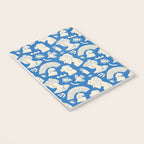 Ancient blue greek statue doodle pattern Notebook Gallery Image 3