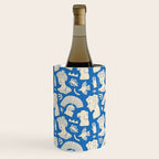 Ancient blue greek statue doodle pattern Wine Chiller Gallery Image 3