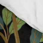 William Morris Enchanted Bird & Pomegranate Black Botanical Comforter Gallery Image 4