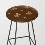 Cute Hair Bows and Stars in Brown and Peach Stool Gallery Image 2