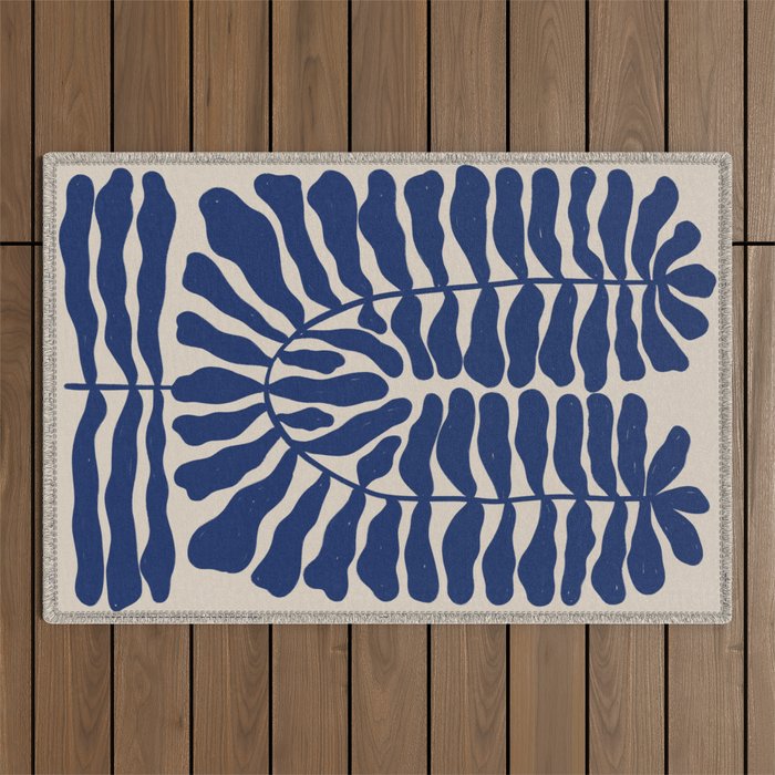 One Hundred-Leaved Plant #8 Outdoor Rug Gallery Image 1