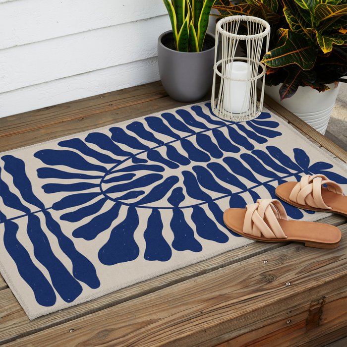 One Hundred-Leaved Plant #8 Outdoor Rug Gallery Image 2