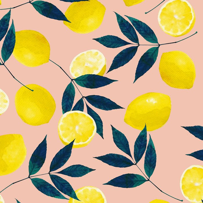 Lemon Goodness, Botanical Nature Forest Illustration, Bohemian Blush Colorful Painting Coffee Mug Gallery Image 2