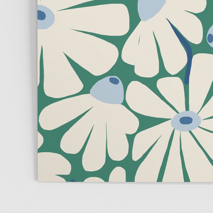 Daisy fresh 2 - green blue Poster Gallery Image 3