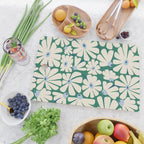 Daisy fresh 2 - green blue Cutting Board Gallery Image 2