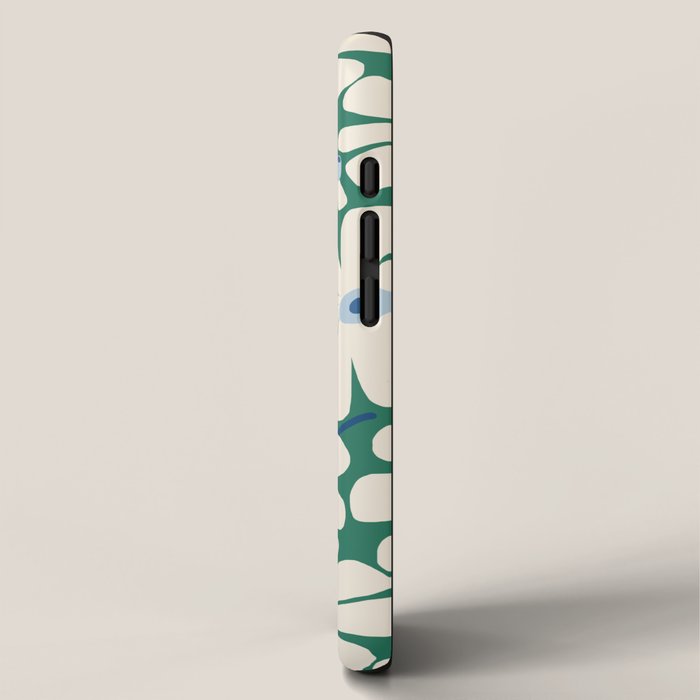 Daisy fresh 2 - green blue iPhone Case Gallery Image 2