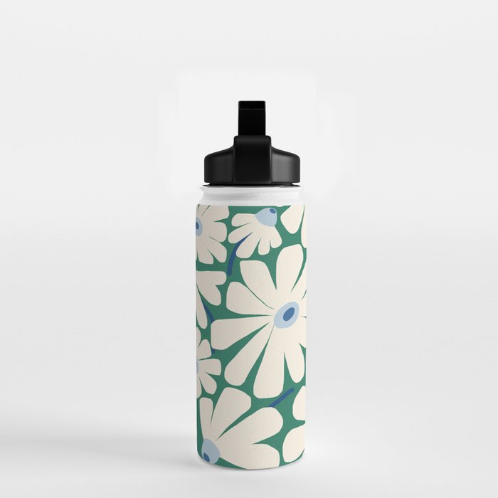 Daisy fresh 2 - green blue Water Bottle Gallery Image 2