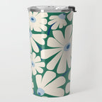 Daisy fresh 2 - green blue Travel Mug Gallery Image 2