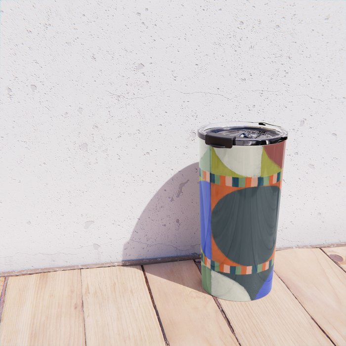 Stripes and Circles Travel Mug Gallery Image 4