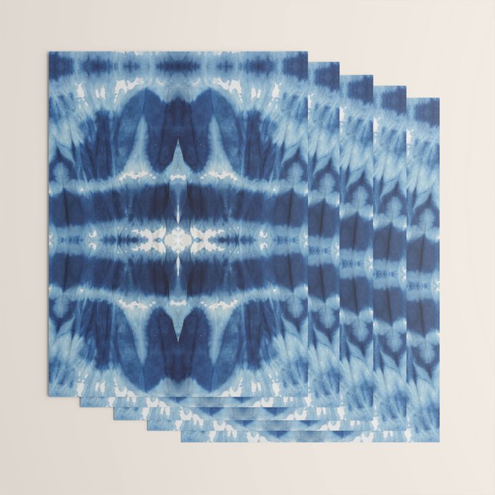 Tie Dye Blues Twos Wrapping Paper Gallery Image 3