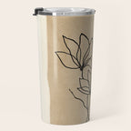 Line Wildflowers 2 Travel Mug Gallery Image 3