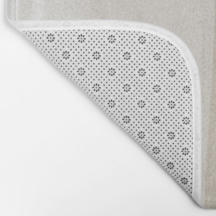 Beige Ombre Minimalist Abstract Painting Bath Mat Gallery Image 2