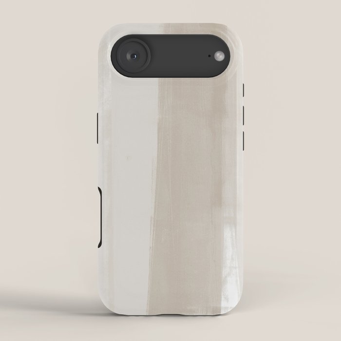 Beige Ombre Minimalist Abstract Painting iPhone Case Gallery Image 2