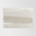 Beige Ombre Minimalist Abstract Painting Rug Gallery Image 2