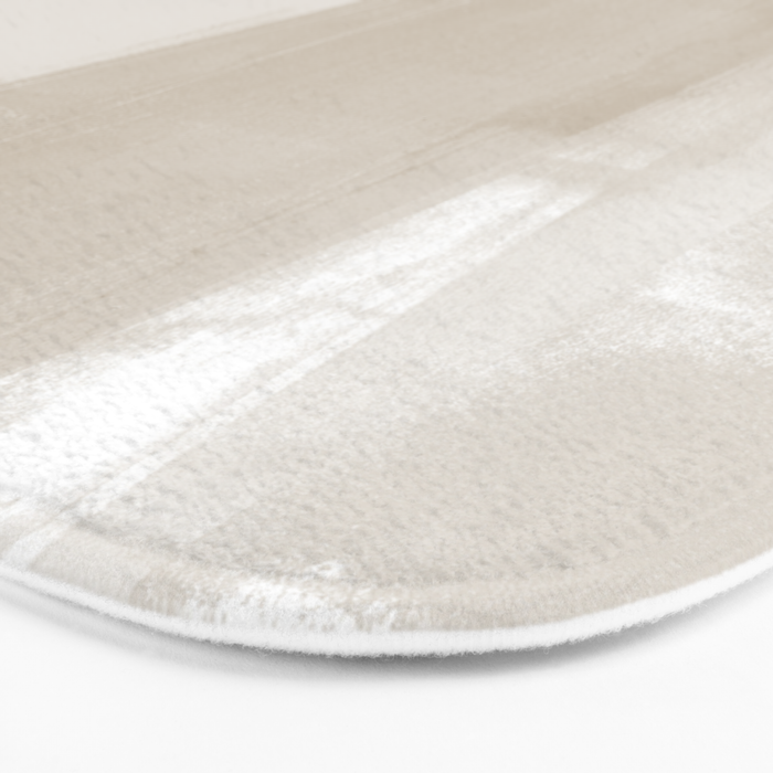 Beige Ombre Minimalist Abstract Painting Bath Mat Gallery Image 3