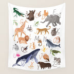Animal Alphabet Wall Tapestry Gallery Image 4