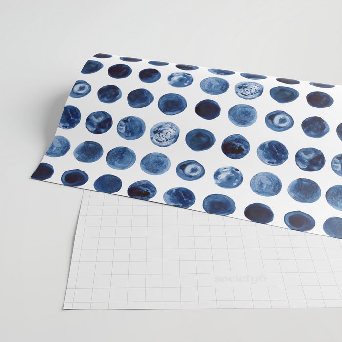 Blueberries | Watercolour Pattern Wrapping Paper Gallery Image 2