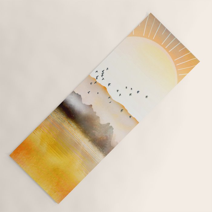 Lake Sunrise Yoga Mat Gallery Image 1