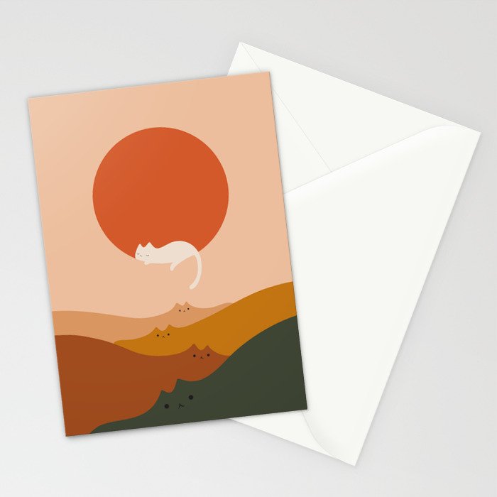 Cat Landscape 127: A Big Hole Stationery Card Gallery Image 2