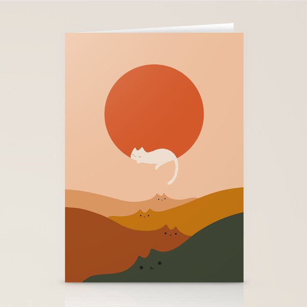 Cat Landscape 127: A Big Hole Stationery Card Gallery Image 2