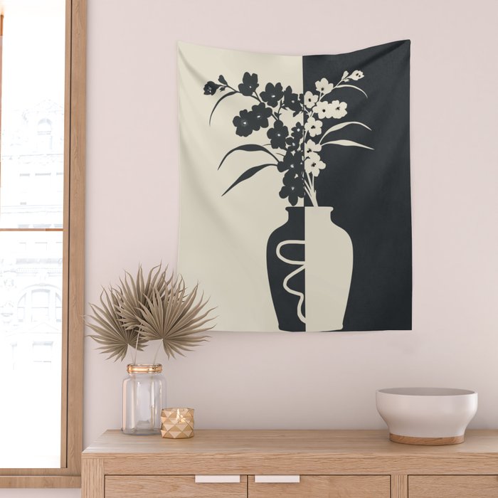 Botanical Contras 3 Wall Tapestry Gallery Image 2