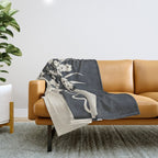 Botanical Contras 3 Throw Blanket Gallery Image 1