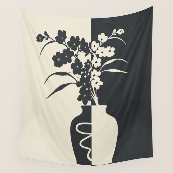 Botanical Contras 3 Wall Tapestry Gallery Image 4