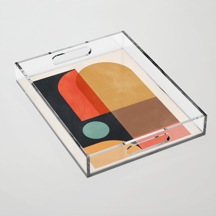 geometric abstract 19 Acrylic Tray Gallery Image 1