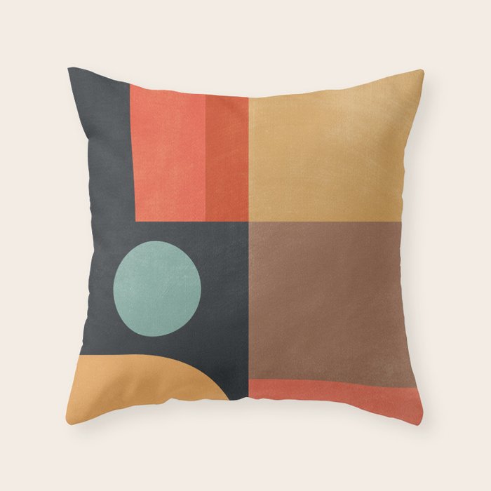geometric abstract 19 Throw Pillow Gallery Image 6