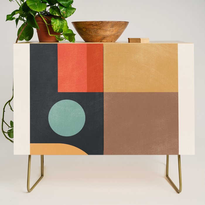 geometric abstract 19 Credenza Gallery Image 1