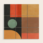 geometric abstract 19 Wood Wall Art Gallery Image 1