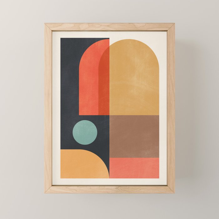 geometric abstract 19 Mini Art Print Gallery Image 1