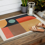 geometric abstract 19 Outdoor Rug Gallery Image 2