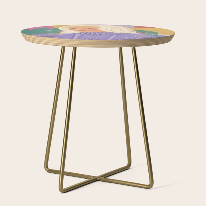 Parrot owner portrait Side Table Gallery Image 1