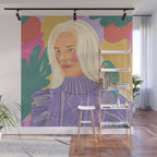 Parrot owner portrait Wall Mural Gallery Image 1