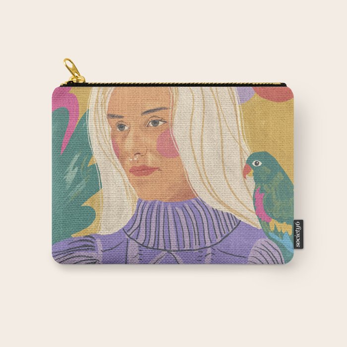 Parrot owner portrait Carry All Pouch Gallery Image 1