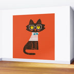 Fitz - Preppy cat Wall Mural Gallery Image 2