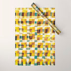 Abstract Linocut Pattern #10 Wrapping Paper Gallery Image 1
