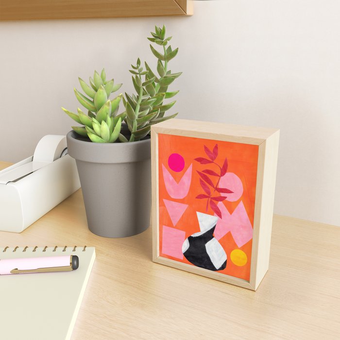 Two Sun Sunset Tribal Vase Mini Art Print Gallery Image 2