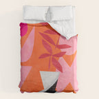 Two Sun Sunset Tribal Vase Duvet Cover Gallery Image 6