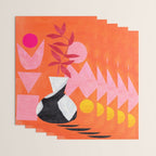 Two Sun Sunset Tribal Vase Wrapping Paper Gallery Image 3