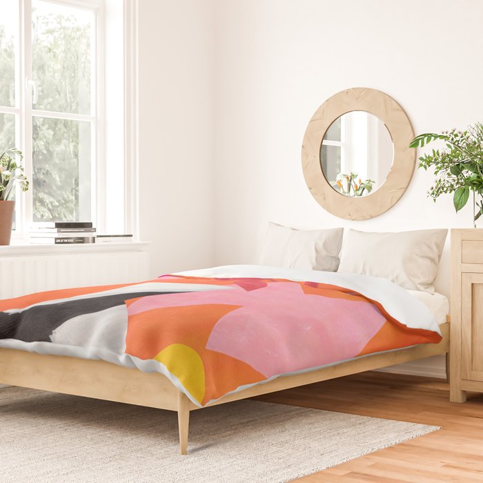 Two Sun Sunset Tribal Vase Duvet Cover Gallery Image 2