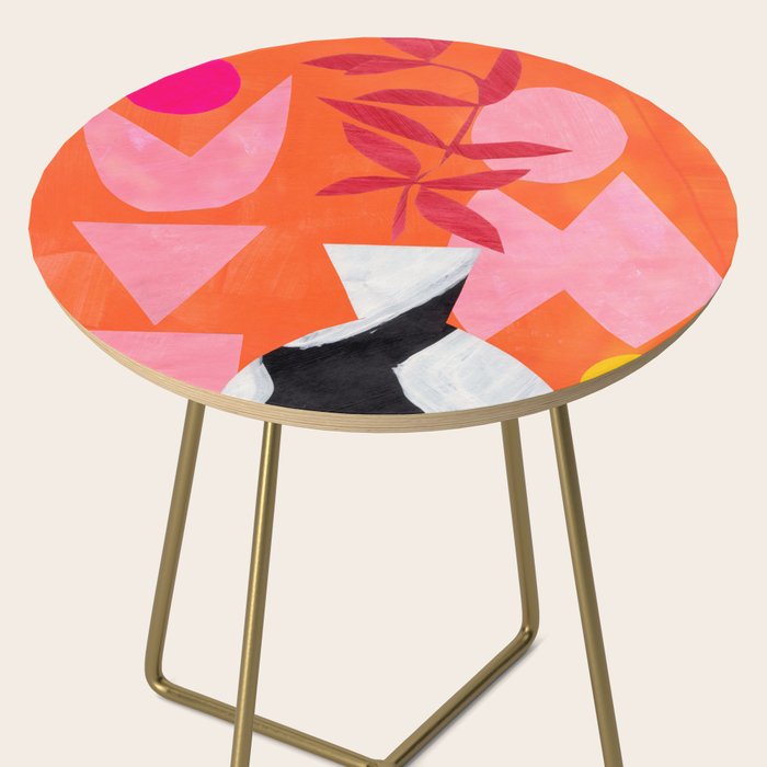 Two Sun Sunset Tribal Vase Side Table Gallery Image 2