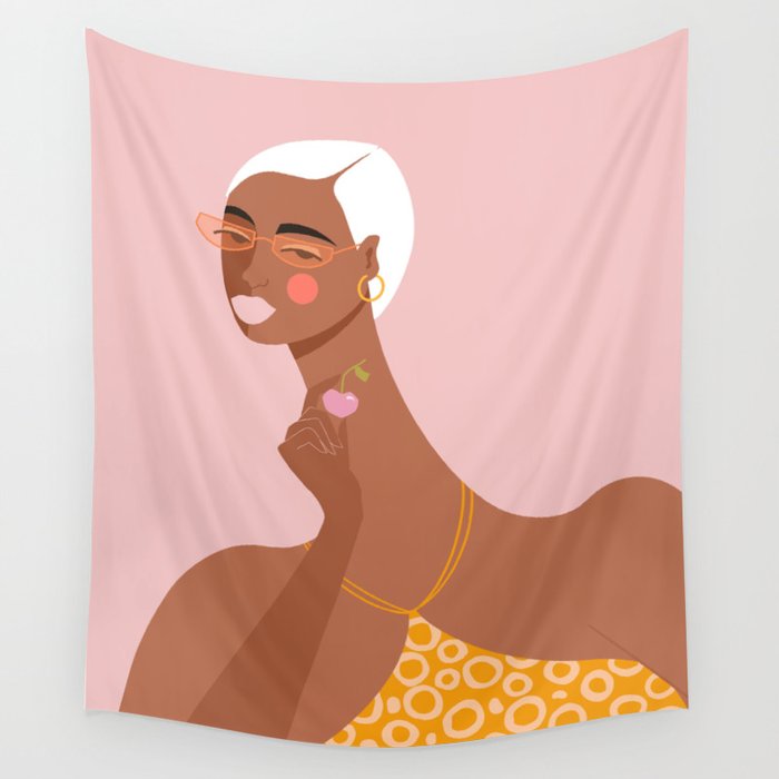 Cherry Picking Wall Tapestry Gallery Image 4