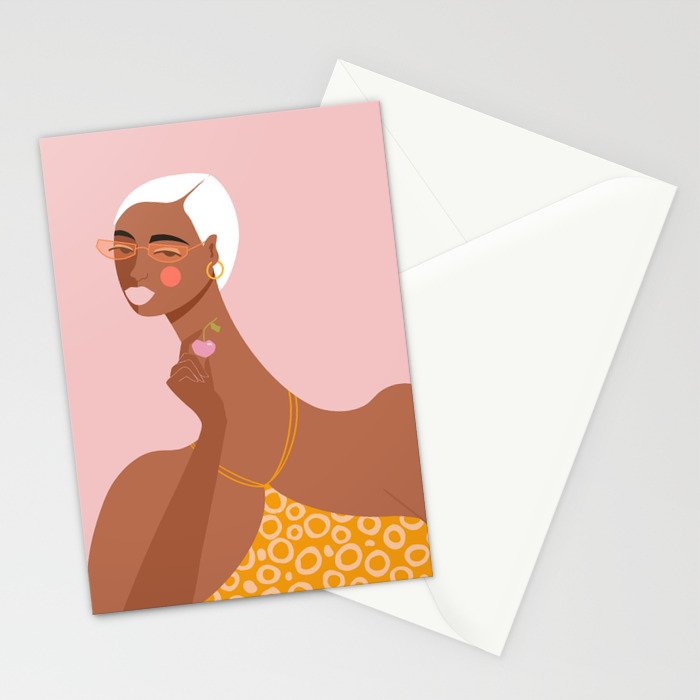Cherry Picking Stationery Card Gallery Image 2