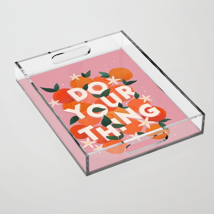 Do Your Thing - Summer Oranges  Acrylic Tray Gallery Image 1