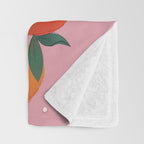 Do Your Thing - Summer Oranges  Throw Blanket Gallery Image 3